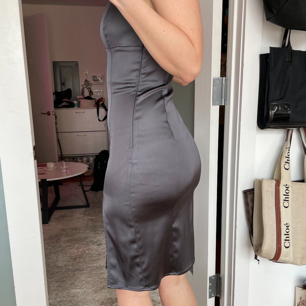 Wilfred (Aritzia) Silver/Blue Dress